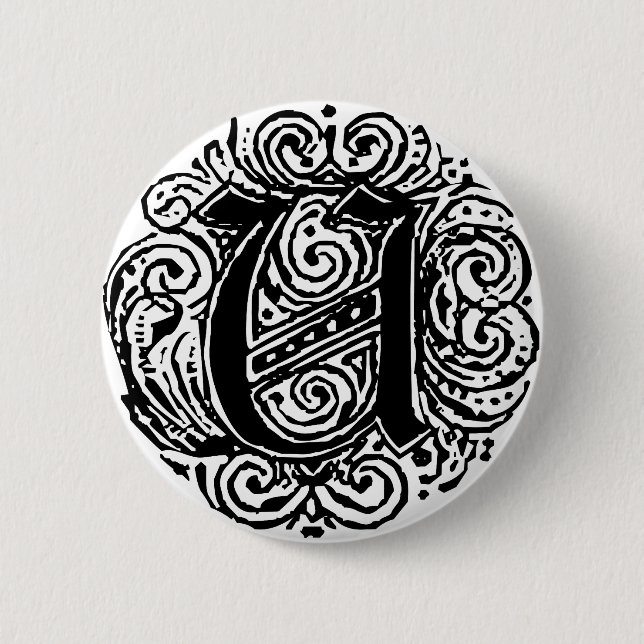 Monarchia "U" 6 Cm Round Badge (Front)