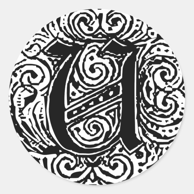 Monarchia "U" Classic Round Sticker (Front)