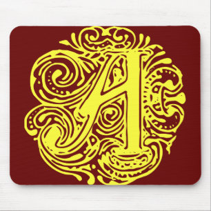 Monarchia Yellow "A" Mouse Pad