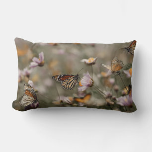 Monarchs & Wildflowers Golden Hour Dreamscape Lumbar Cushion