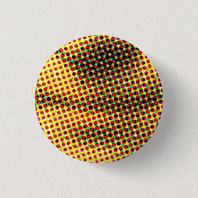 Mona's CMYK Smile 3 Cm Round Badge (Front)