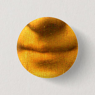Mona's smile 3 cm round badge