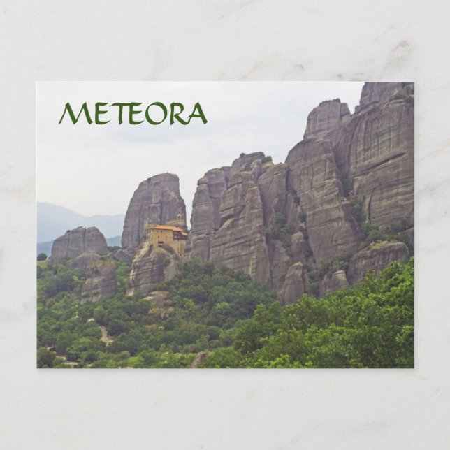 MONASTERIES OF METEORA, GREECE POSTCARD (Front)