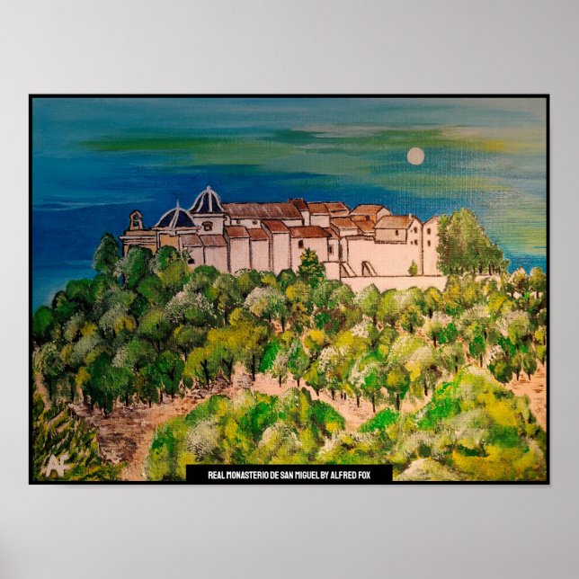 Monasterio de San Miguel Painting by Alfred Fox Poster (Front)