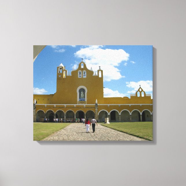 Monastery at Izamal, Yucatán / Mexico Canvas Print (Front)