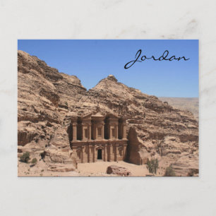 monastery petra jordan postcard
