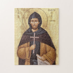 Monastic Martyr Anastasius the Persian Icon Jigsaw Puzzle