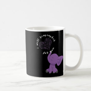 Monat I End Purple Bow Elephant Coffee Mug