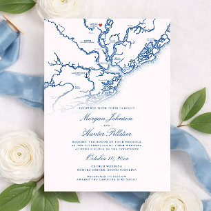 Moncks Corner and Carolina Girl Yacht Wedding Invitation
