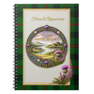 Moncrieffe Scottish Clan Tartan & Crest Notebook