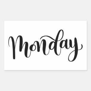 Monday - Calligraphy / Lettering Sticker