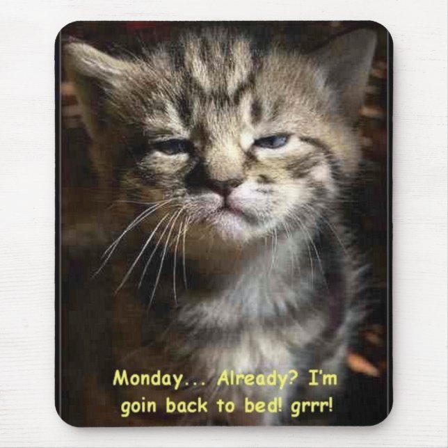 monday cat mouse pad (Front)