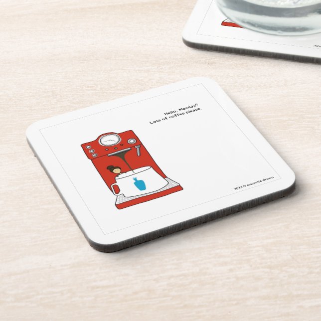 Monday Coffee Coaster (Left Side)