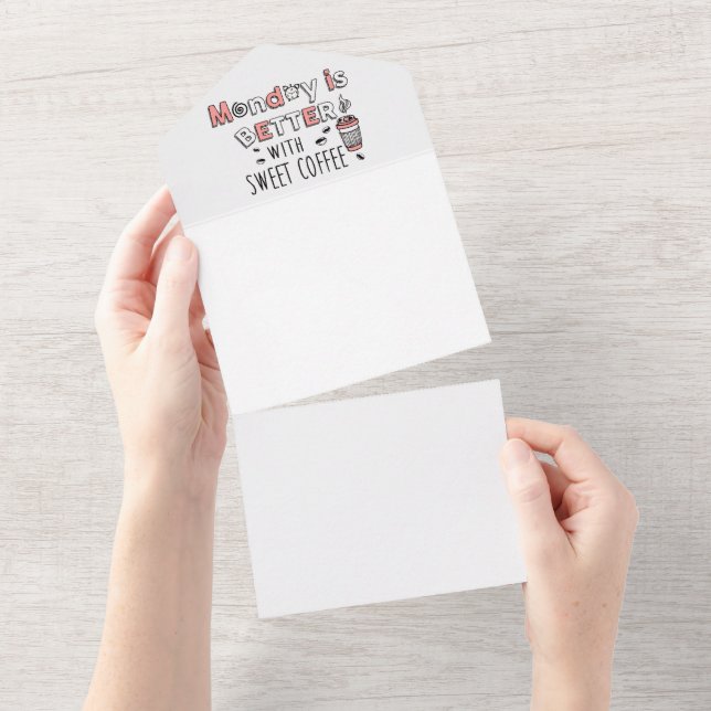 Monday is better with sweet coffee all in one invitation (Tearaway)