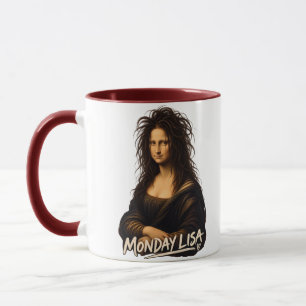Monday Lisa Funny Renaissance Art Mug