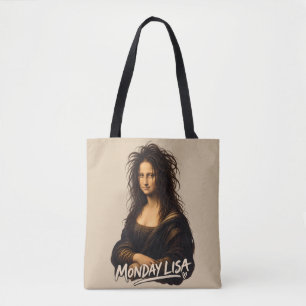 Monday Lisa Funny Renaissance Art Tote Bag
