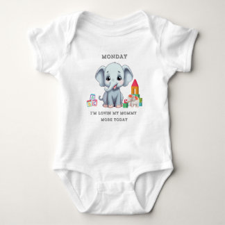  Monday Lovin' My Mummy T-Shirt Baby Bodysuit