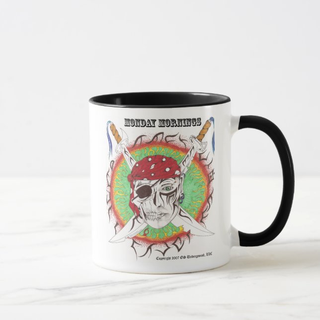 Monday Morning Pirate Mug (Right)