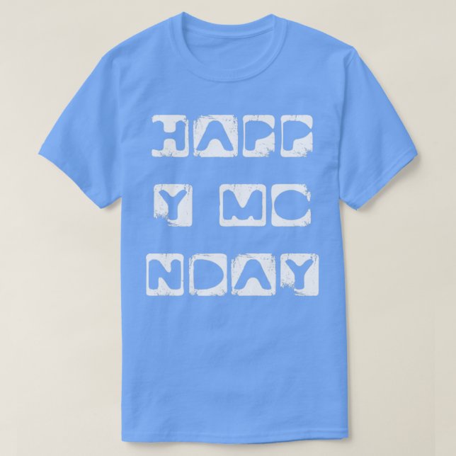 Monday Motivation days of the week typography T-Shirt (Design Front)