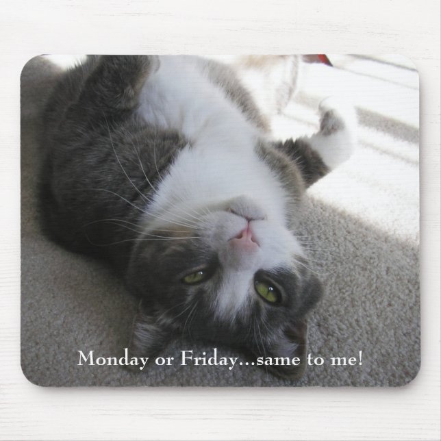 Monday or Friday...same to me! (mousepad) Mouse Pad (Front)