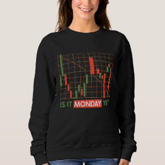 Monday yet Candlestick Stock Market Investor Stock Sweatshirt