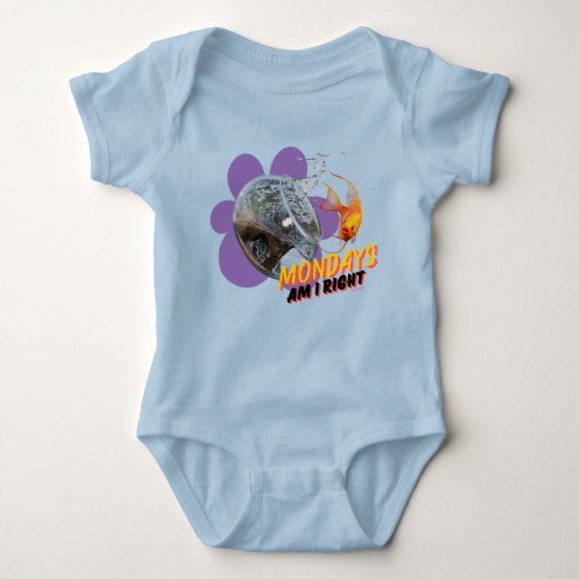 Mondays, Am I Right? Baby Bodysuit (Front)