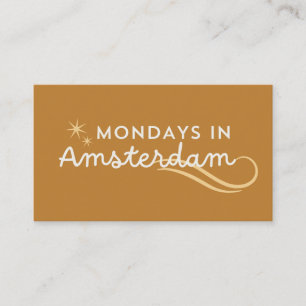 Mondays in amasterdam business card