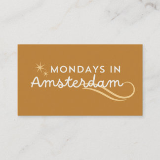 Mondays in amasterdam business card