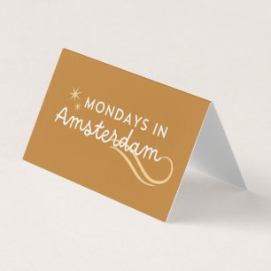 Mondays in amasterdam business card