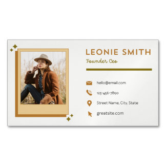 Mondays in amasterdam magnetic business card