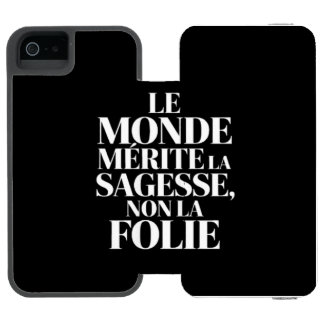 Monde sans stabilité incipio watson™ iPhone 5 wallet case