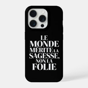Monde sans stabilité iPhone 15 pro case