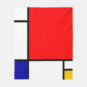 Mondrian 1 fleece blanket