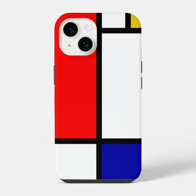 Mondrian 1 iPhone case (Back)