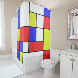 Mondrian #24 shower curtain