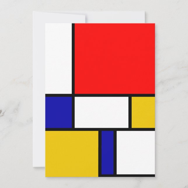 Mondrian 2 holiday card (Front)