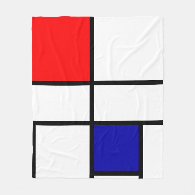 Mondrian 3 fleece blanket (Front)