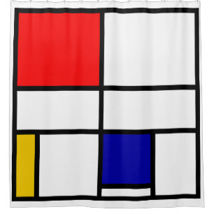 Mondrian 3 shower curtain