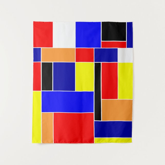 Mondrian #48 Medium Tapestry (Front)