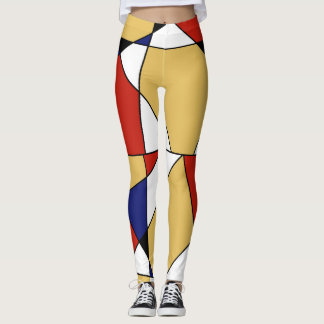 MONDRIAN ABSTRACT DE-STIJL ART LEGGINGS