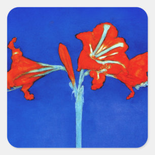 Mondrian Amaryllis Stickers