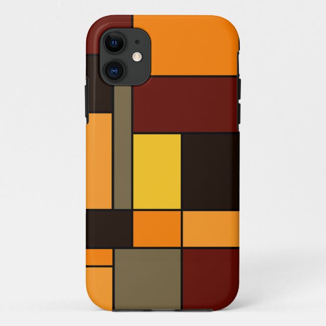 Mondrian Autumn Case-Mate iPhone Case (Back)