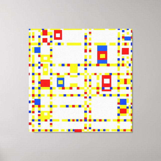 MONDRIAN - BROADWAY BOOGIE WOOGIE - 1942-1943 -  CANVAS PRINT (Front)