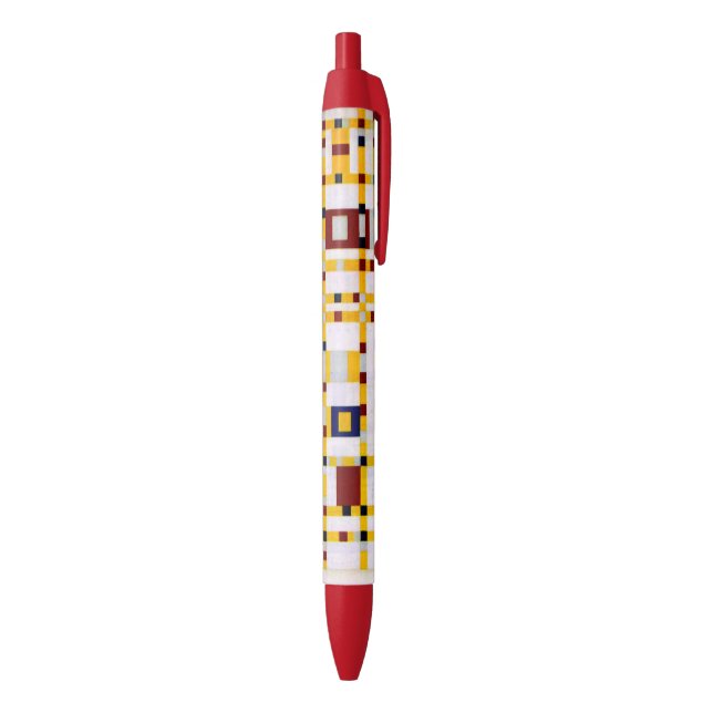 Mondrian - Broadway Boogie Woogie Black Ink Pen (Bottom (Vertical))