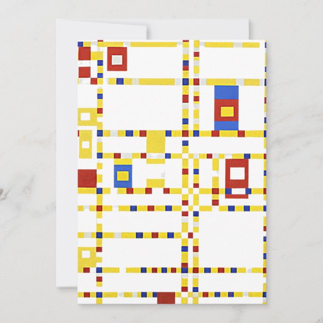 Mondrian - Broadway Boogie Woogie Card (Front)