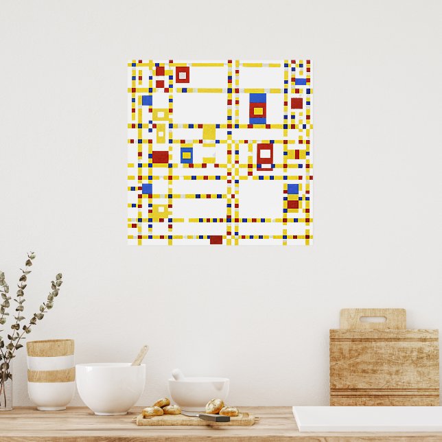 Mondrian - Broadway Boogie Woogie Poster (Kitchen)