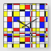 Mondrian colourful Minimalist De Stijl Modern art