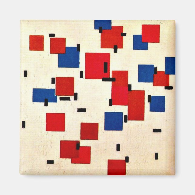 Mondrian - Composition in Colour A Magnet (Front)