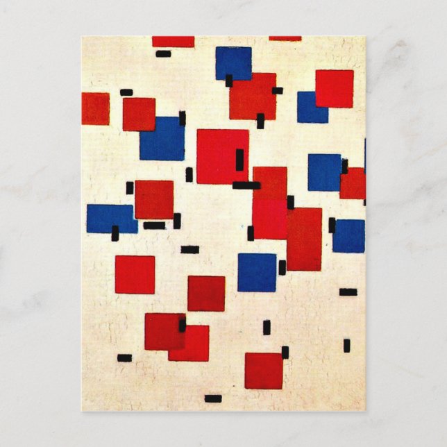 Mondrian - Composition in Colour A Postcard (Front)