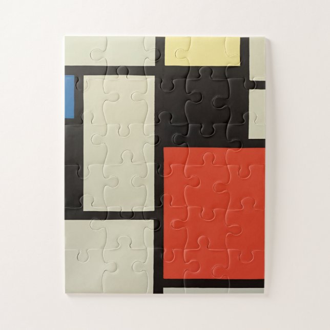 Mondrian Composition Modern Abstract Painting Art Jigsaw Puzzle (Vertical)